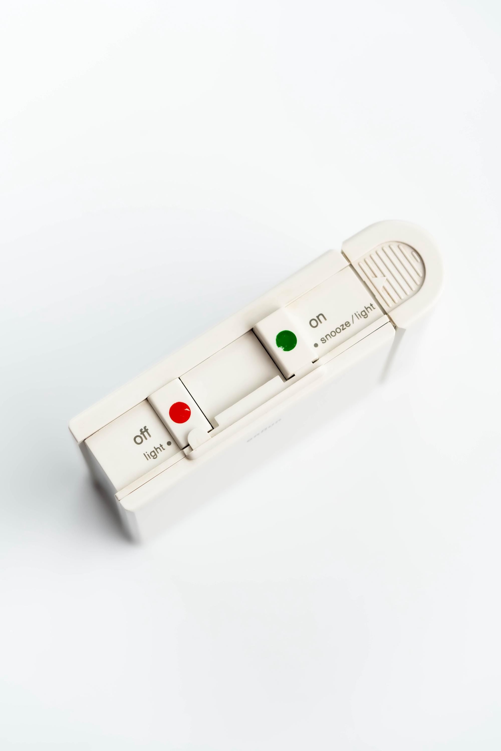 Braun AB 313 SL reisklok - ontwerp door Dieter Rams - met ABN Amro Branding