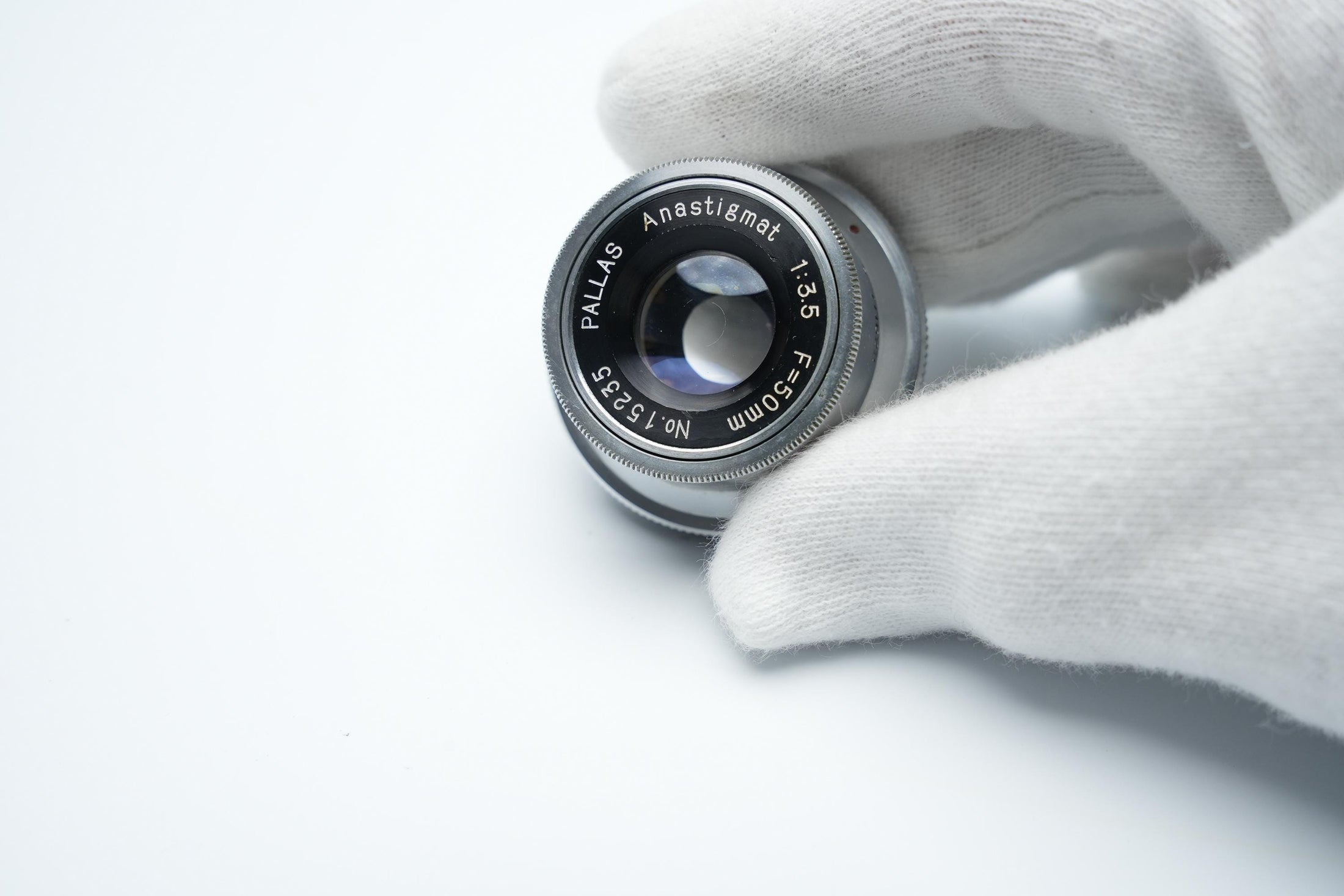 Vintage Pallas Anastigmat 50mm F3.5 Lens - Zeldzaam en Elegant Ontwerp