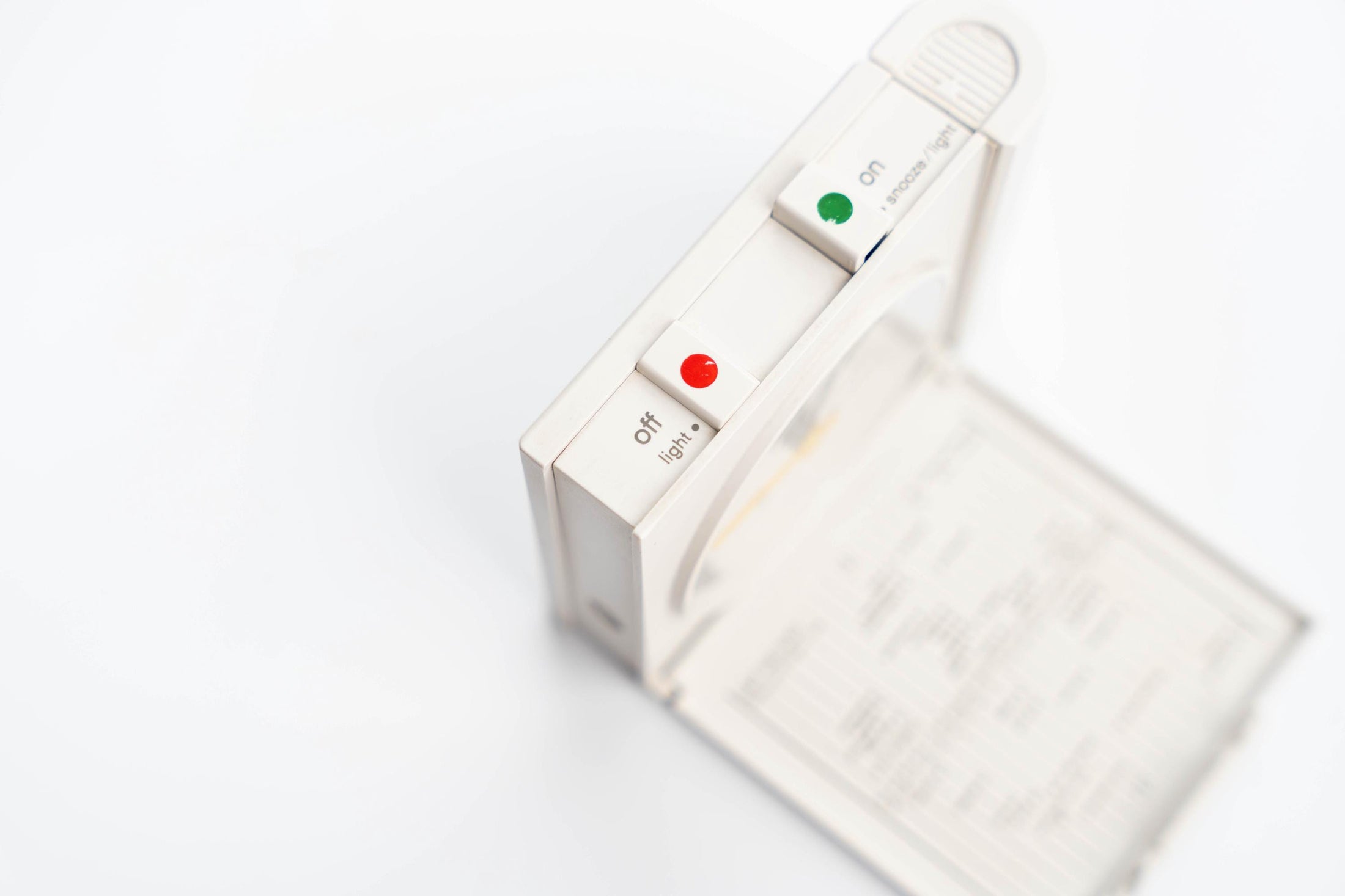 Braun AB 313 SL reisklok - ontwerp door Dieter Rams - met ABN Amro Branding