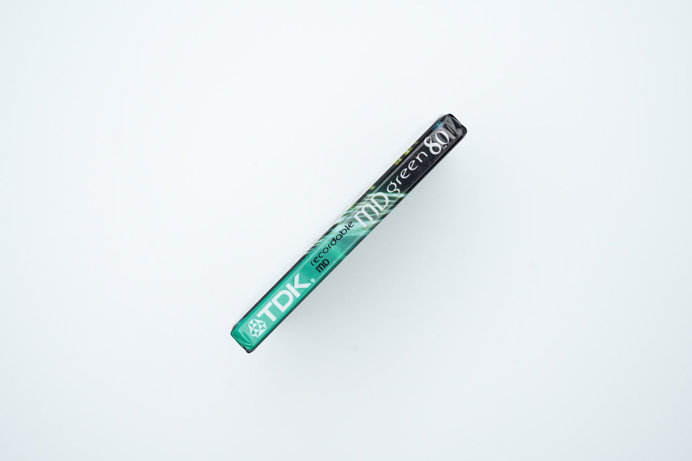 TDK MiniDisc 80 minuten Groen – Recordable MD Nieuw in Verpakking – Zeldzaam Retro Item