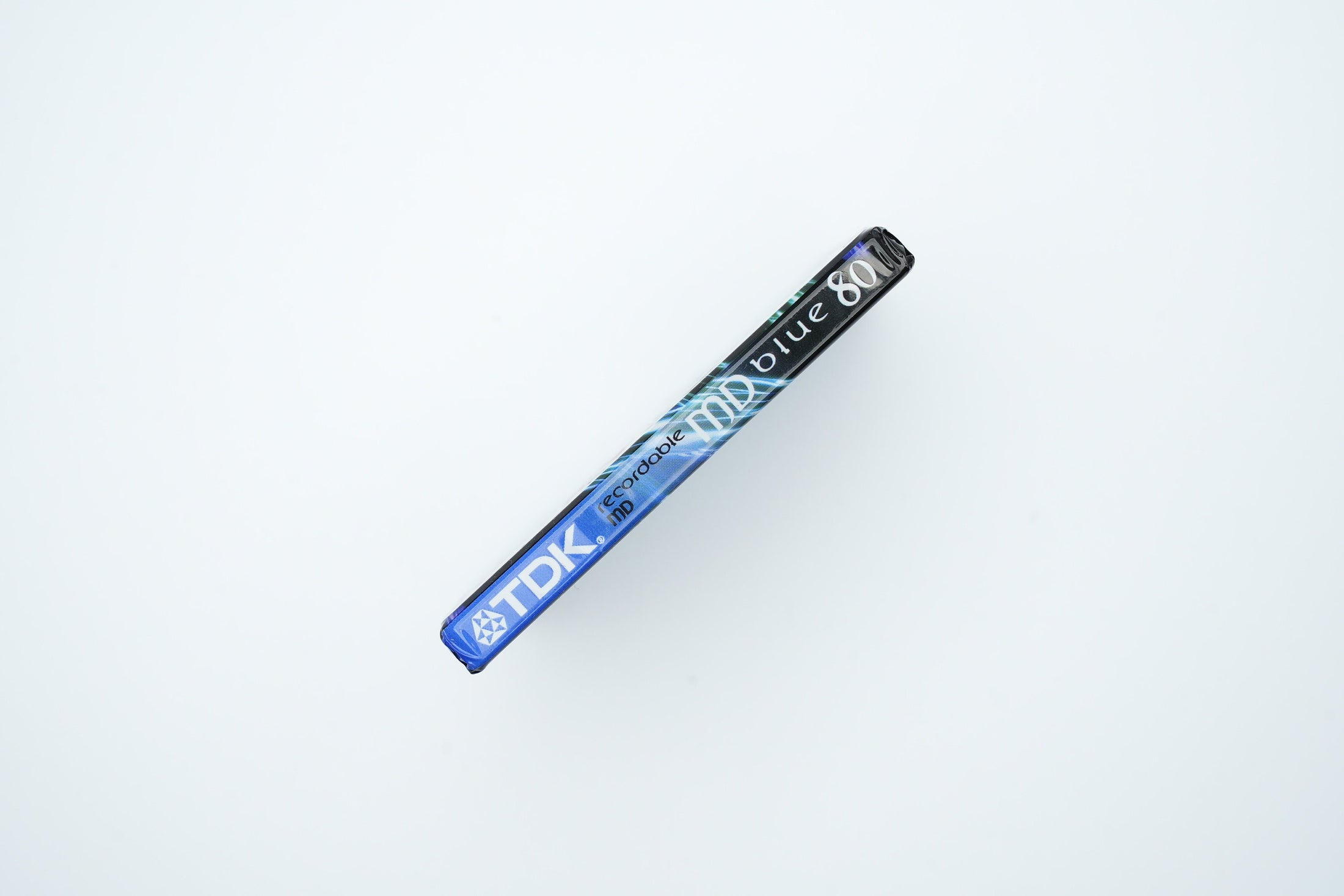 TDK MiniDisc 80 minuten Blauw – Recordable MD Nieuw in Verpakking – Retro Audio Collectible