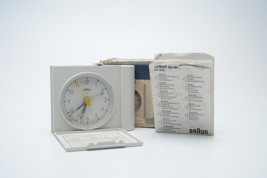 Braun AB 313 SL reisklok - ontwerp door Dieter Rams - met ABN Amro Branding
