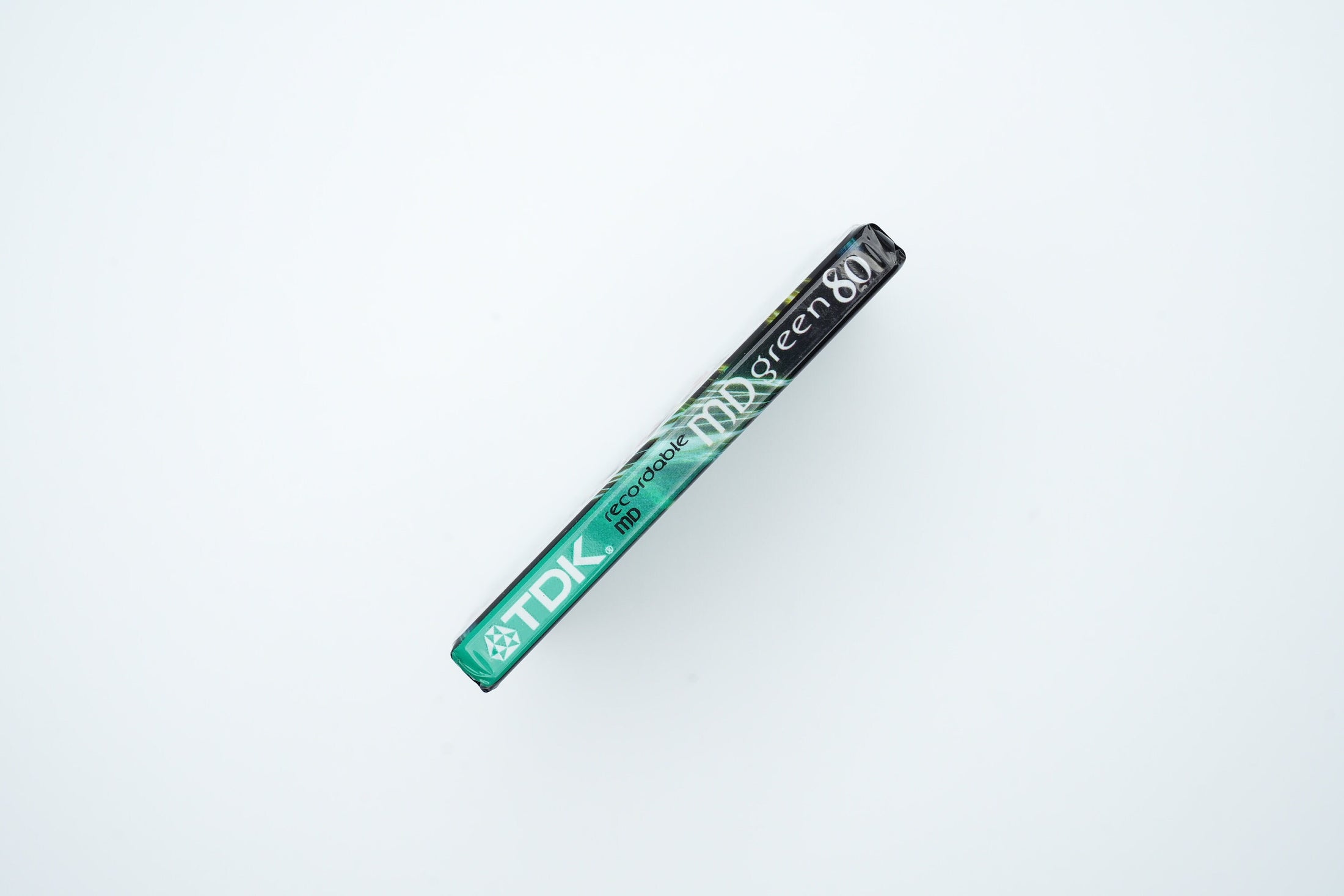TDK MiniDisc 80 minuten Groen – Recordable MD Nieuw in Verpakking – Zeldzaam Retro Item