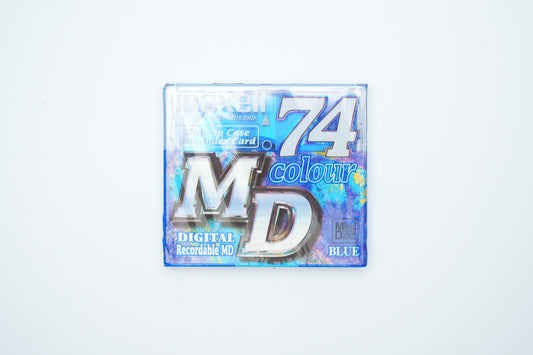 Maxell MiniDisc 74 minuten Blauw – Digital Recordable MD Nieuw in Verpakking – Vintage Audio Opslag