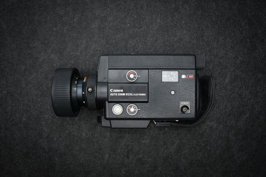 Canon Auto Zoom 512XL Electronic – Super 8 Filmcamera – 1975 – Zwart – XL Systeem – Macro Lens – Voor Filmmakers & Verzamelaars