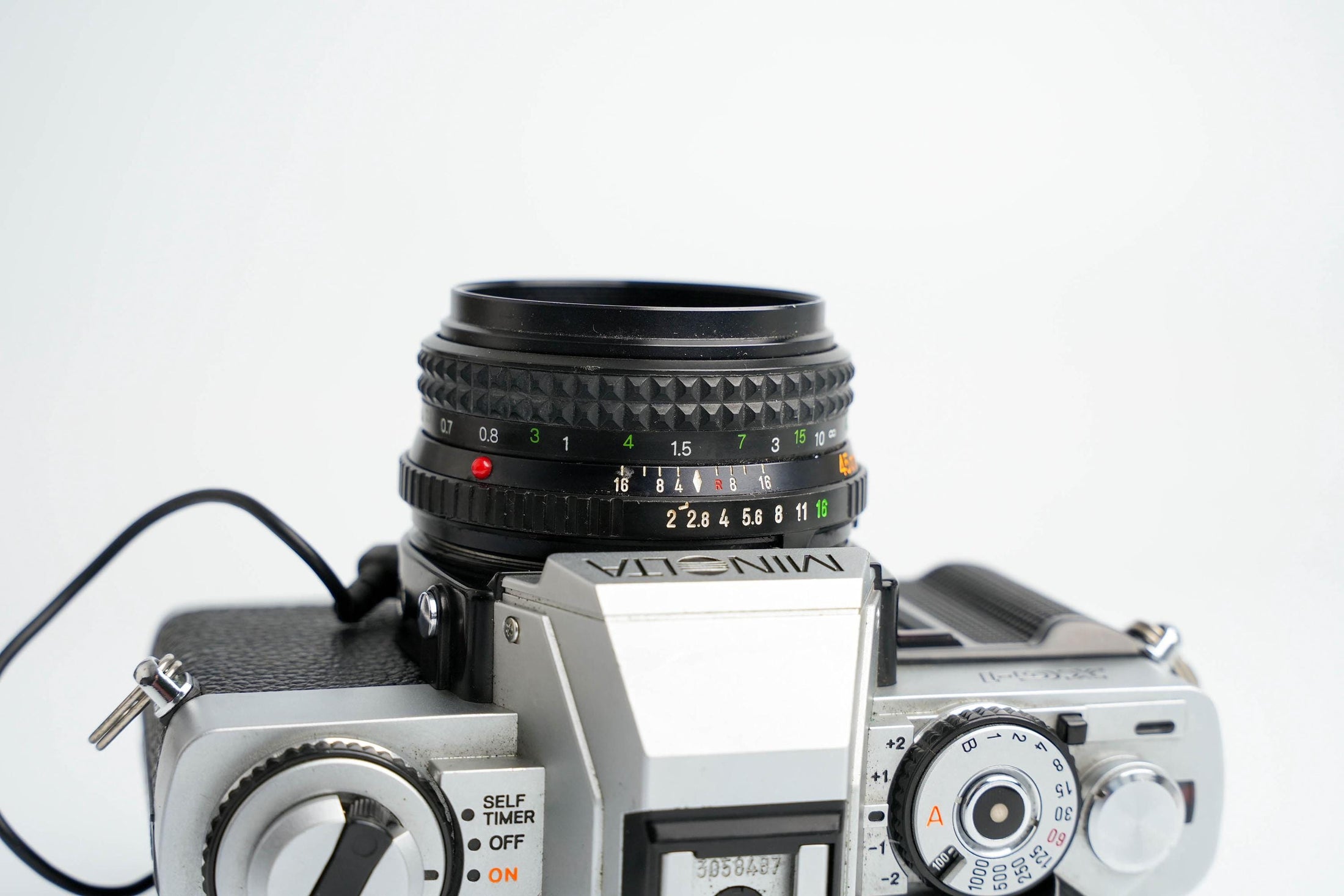 Minolta XG-1 met Data Back G & 45mm f/2 – Volledig Werkend