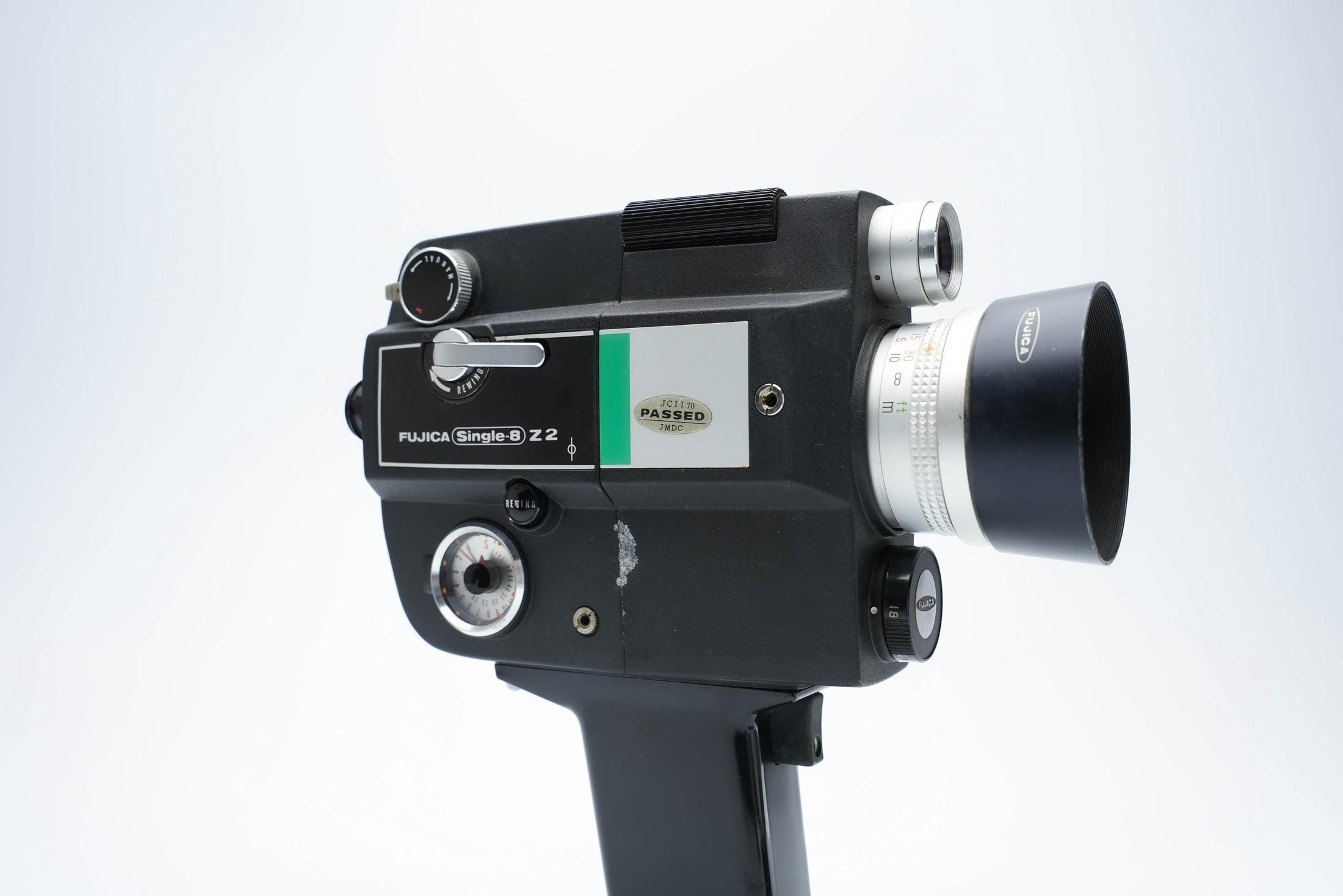 Fujica Single-8 Z2 met Motor Zoom Attachment – Vintage Super 8 Filmcamera