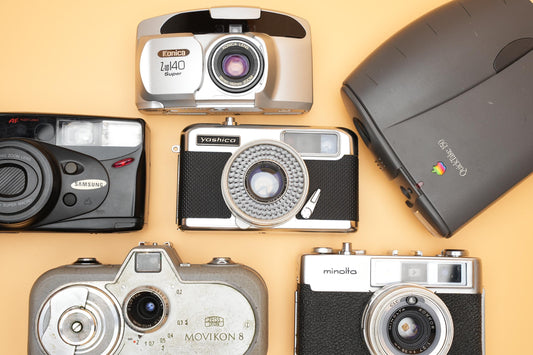 Set van 6 Unieke Defecte Vintage Camera's – Perfect voor Retro Decor & Verzamelaars