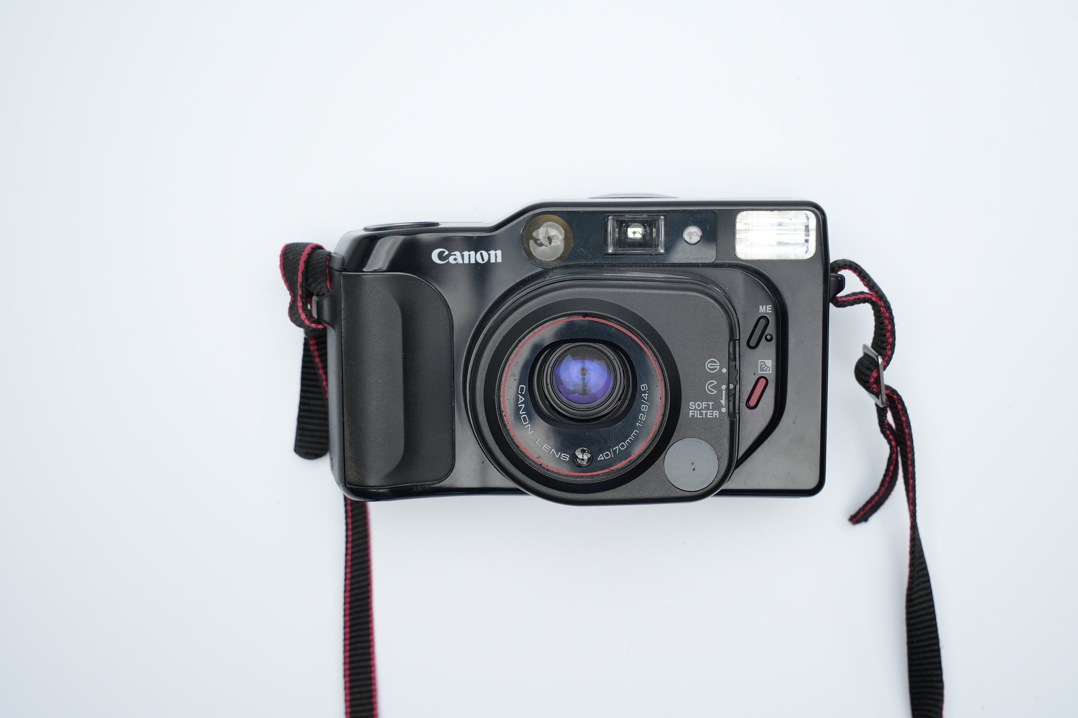 Canon Top Twin - 35mm Filmcamera | Retro Compact met Zoom en Soft Focus Filter