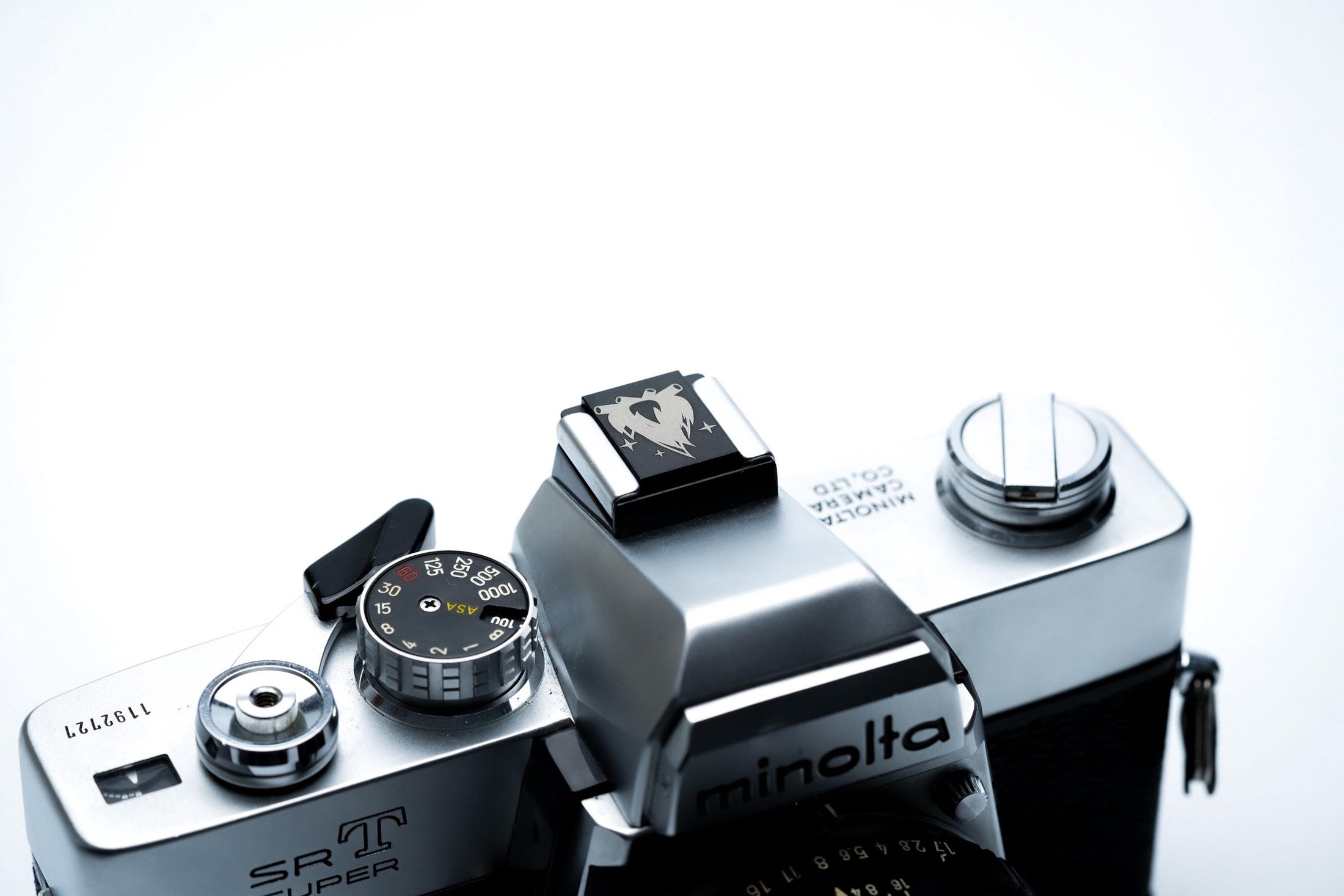 Hotshoe cover kampvuur gravure – lasergegraveerd zwart aluminium – camera accessoire voor Fujifilm X100VI, Sony, Canon