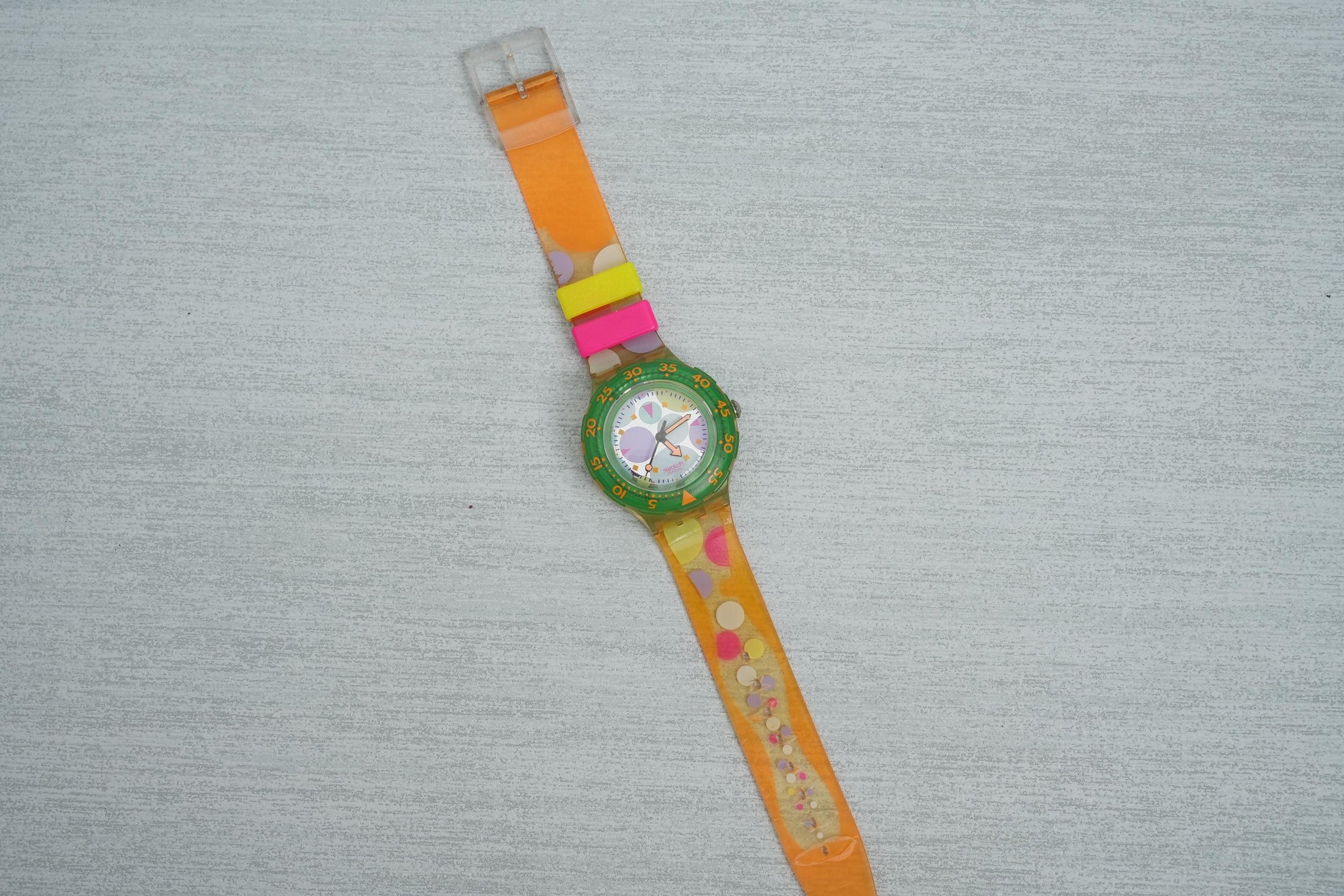Swatch Scuba "Sea Grapes" SDK105 – Kleurvol Vintage Duikhorloge, 1992