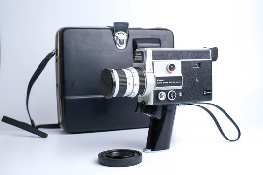 Canon 518 SV Super 8 – Vintage Filmcamera met Zoomlens & Koffer