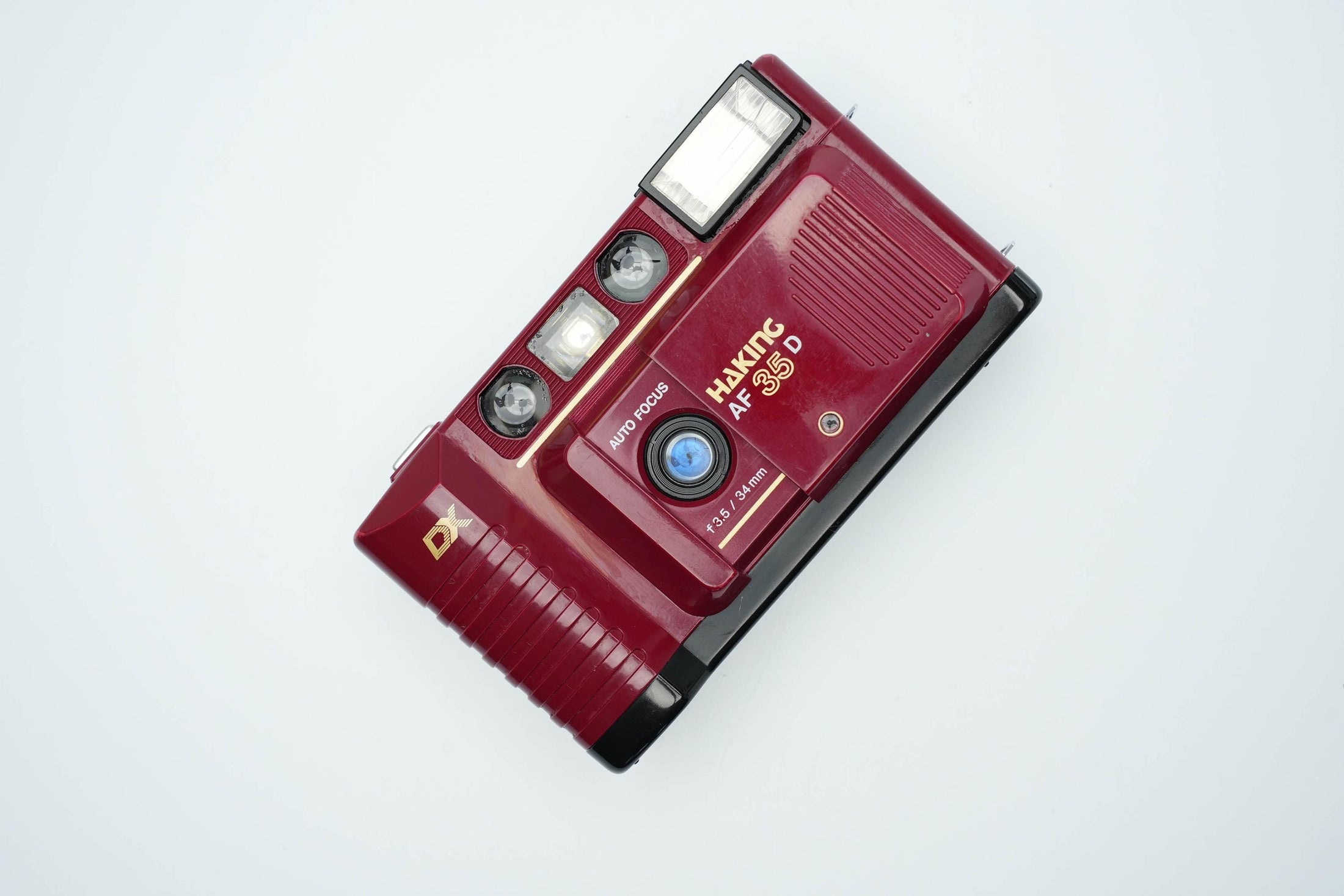 Halina AF 810 DX | Vintage 35mm Compact Camera in Diep Rood | Werkend en in Mooie Staat