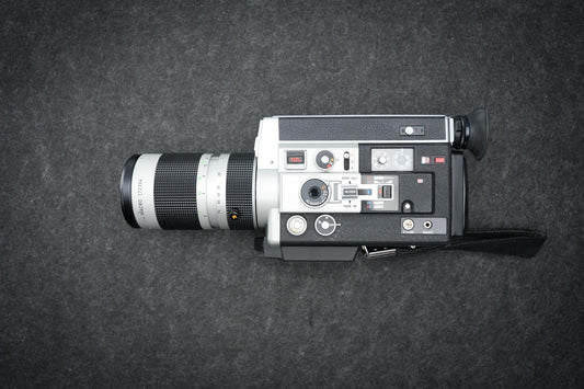 Canon Auto Zoom 1014 Electronic – Super 8 Filmcamera – 1973 – Zilver-Zwart – 10x Zoom – Macro Lens – Voor Cineasten & Verzamelaars