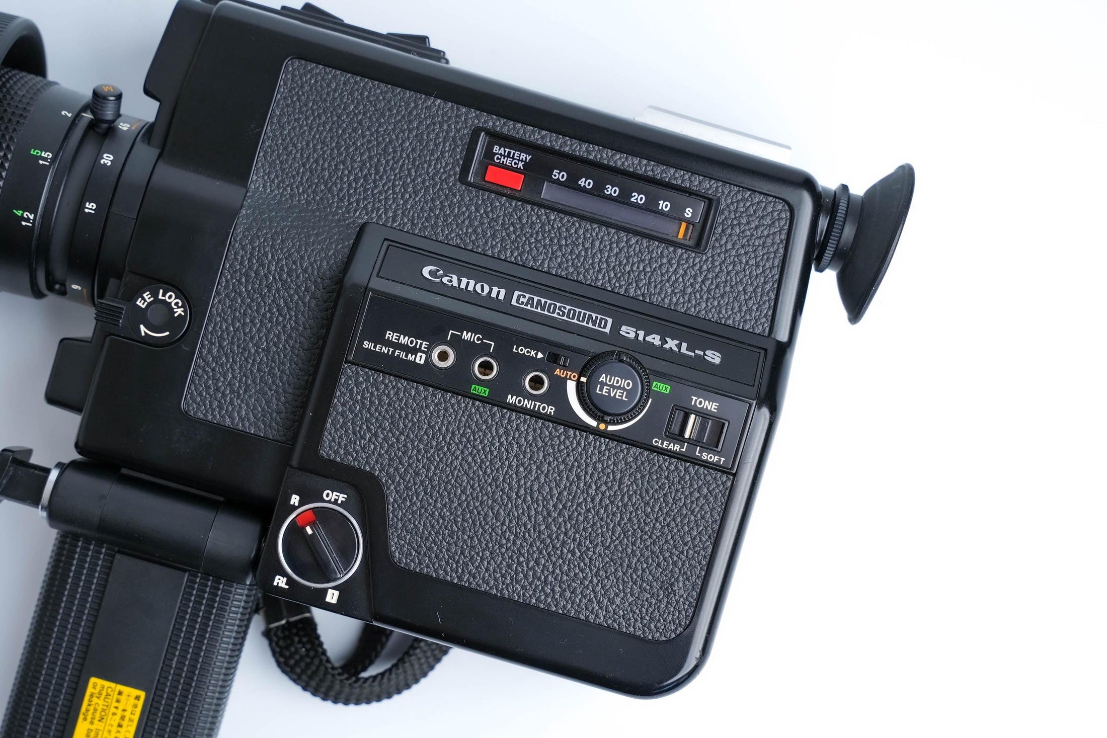 Canon 514 XL-S Super 8 – Volledig Werkende Vintage Filmcamera met Leren Hoes
