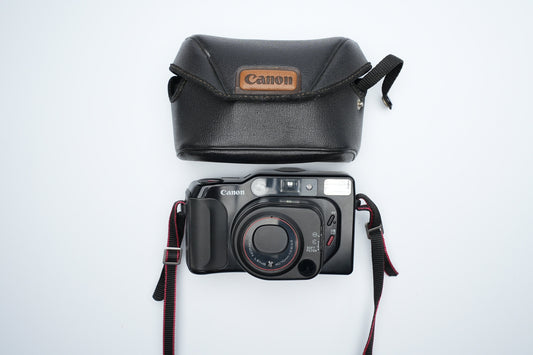 Canon Top Twin - 35mm Filmcamera | Retro Compact met Zoom en Soft Focus Filter