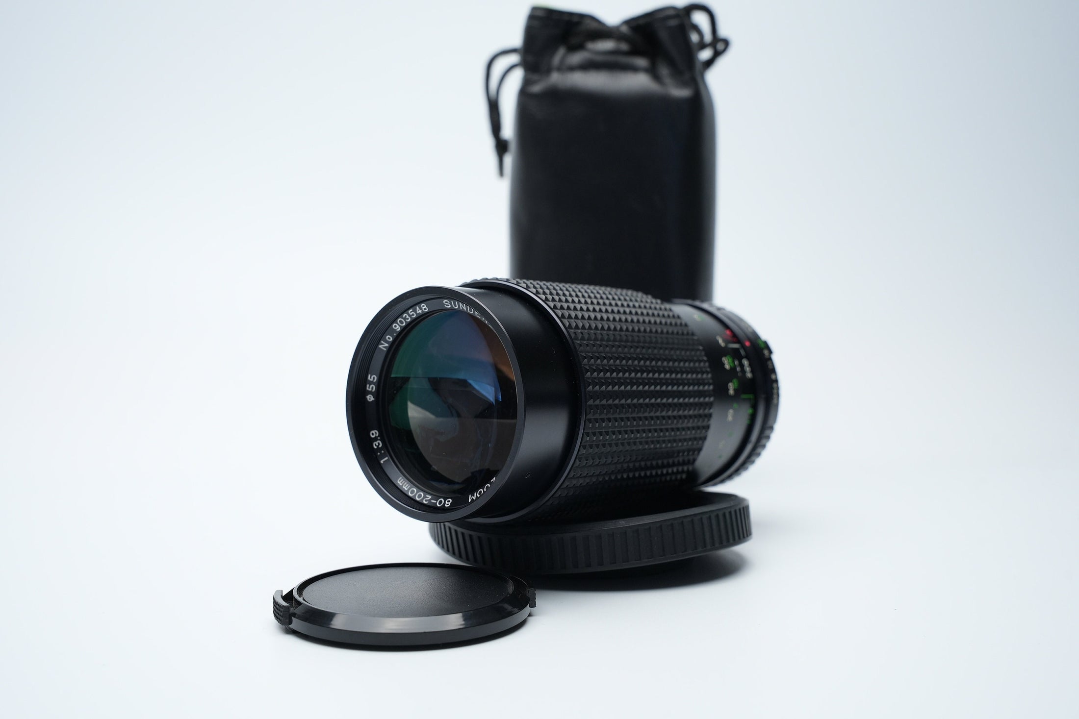 Sunderland MC Auto Zoom 80-200mm f/3.9-5.6 Vintage Telelens – Uitstekende Optische Kwaliteit voor Sport- en Natuurfotografie