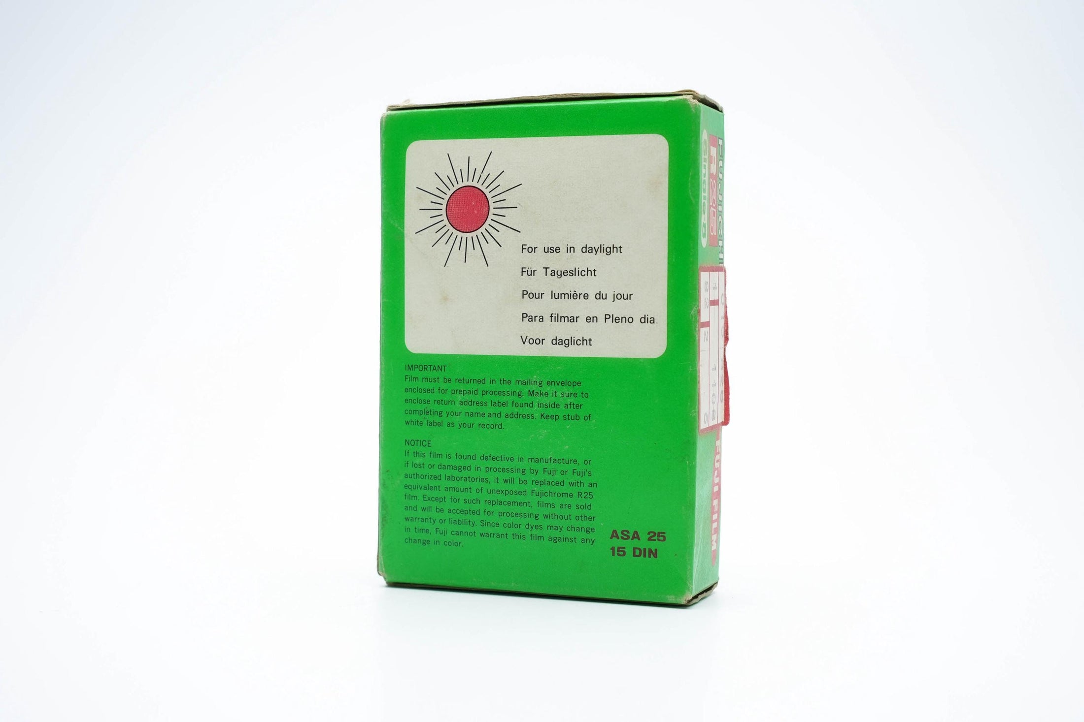 Fujifilm Fujichrome R25 Single-8 Kleurfilm – Zeldzame Vintage Film