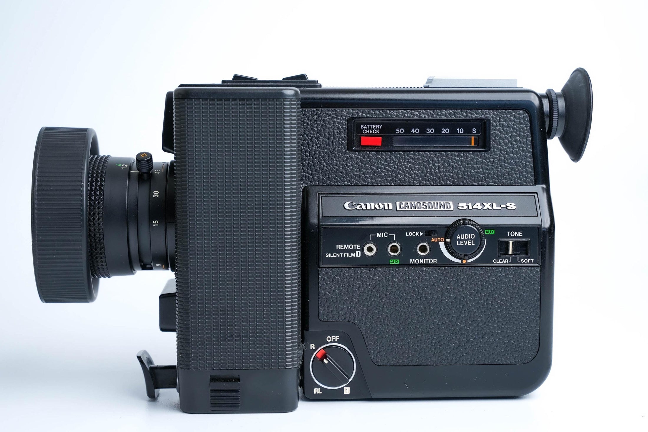 Canon 514 XL-S Super 8 – Volledig Werkende Vintage Filmcamera met Leren Hoes