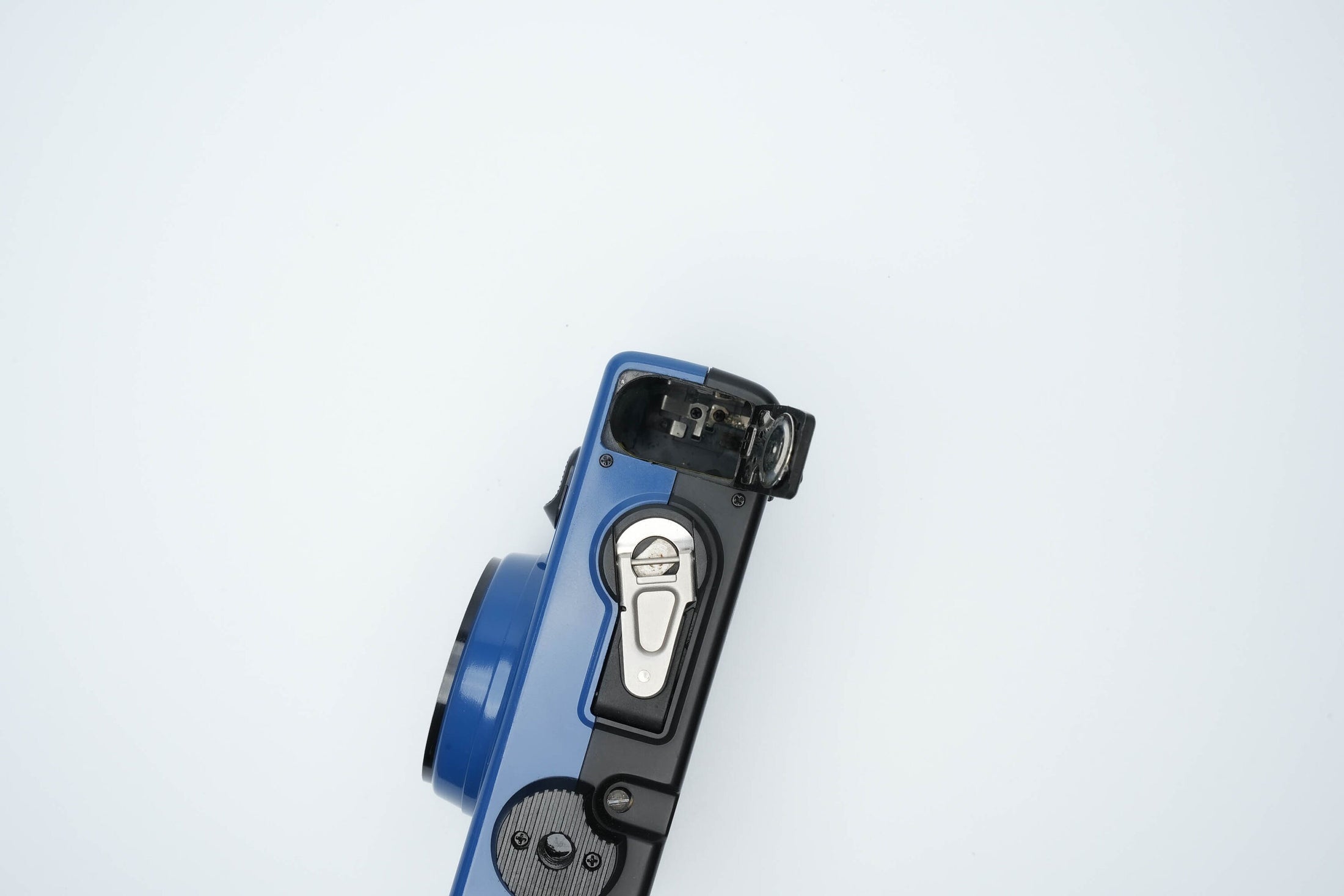 Konica Pop blauw - vintage point and shoot camera