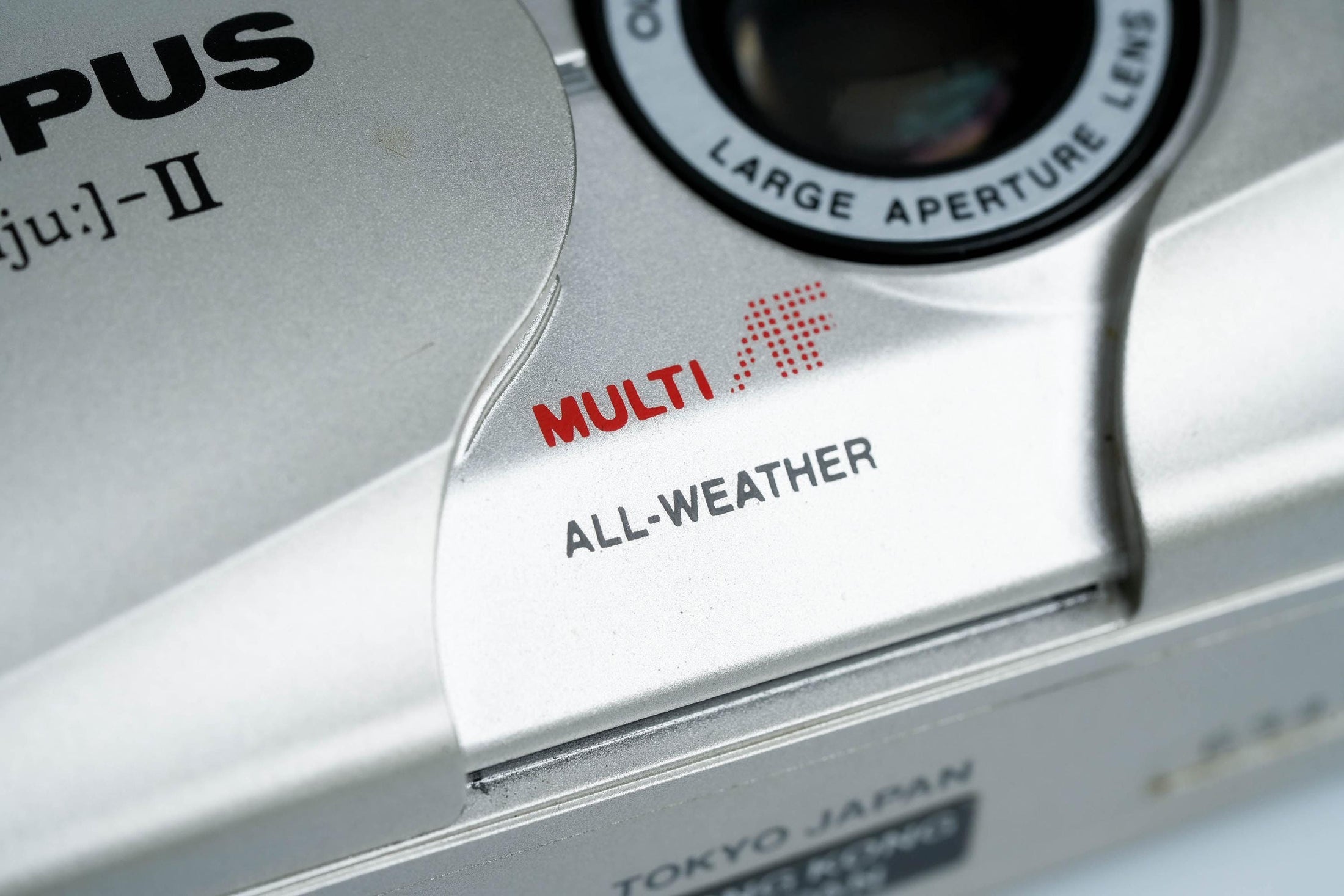 Olympus Mju-II (µ[mju:]-II) + gratis Kodak Gold Film (volledig werkende camera)