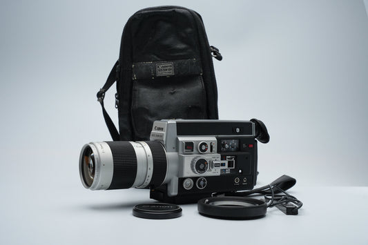 Canon Auto Zoom 1014 Electronic  Super 8 Camera | Vintage Filmcamera met 10x Zoom en Macro Lens | Volledig Werkend met Originele Draagtas