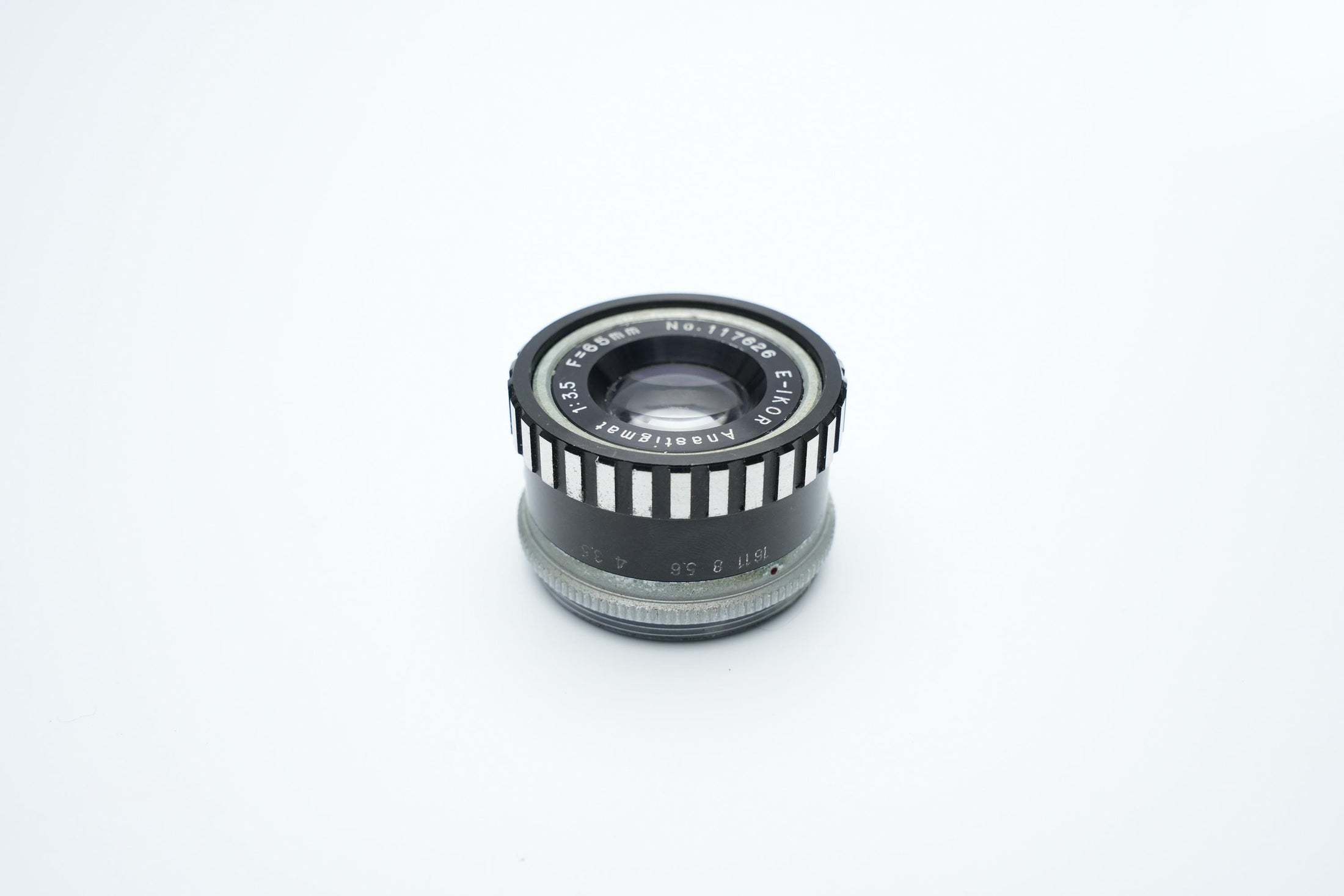 E-Ikor Anastigmat 65mm F3.5 Lens - Klassieke Optiek in Uitstekende Staat
