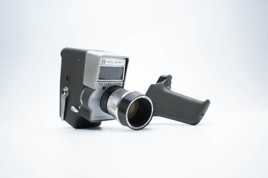 Holiday Reflex Zoom ZE-II – Stijlvolle Jaren 60 8mm Filmcamera, Volledig Werkend