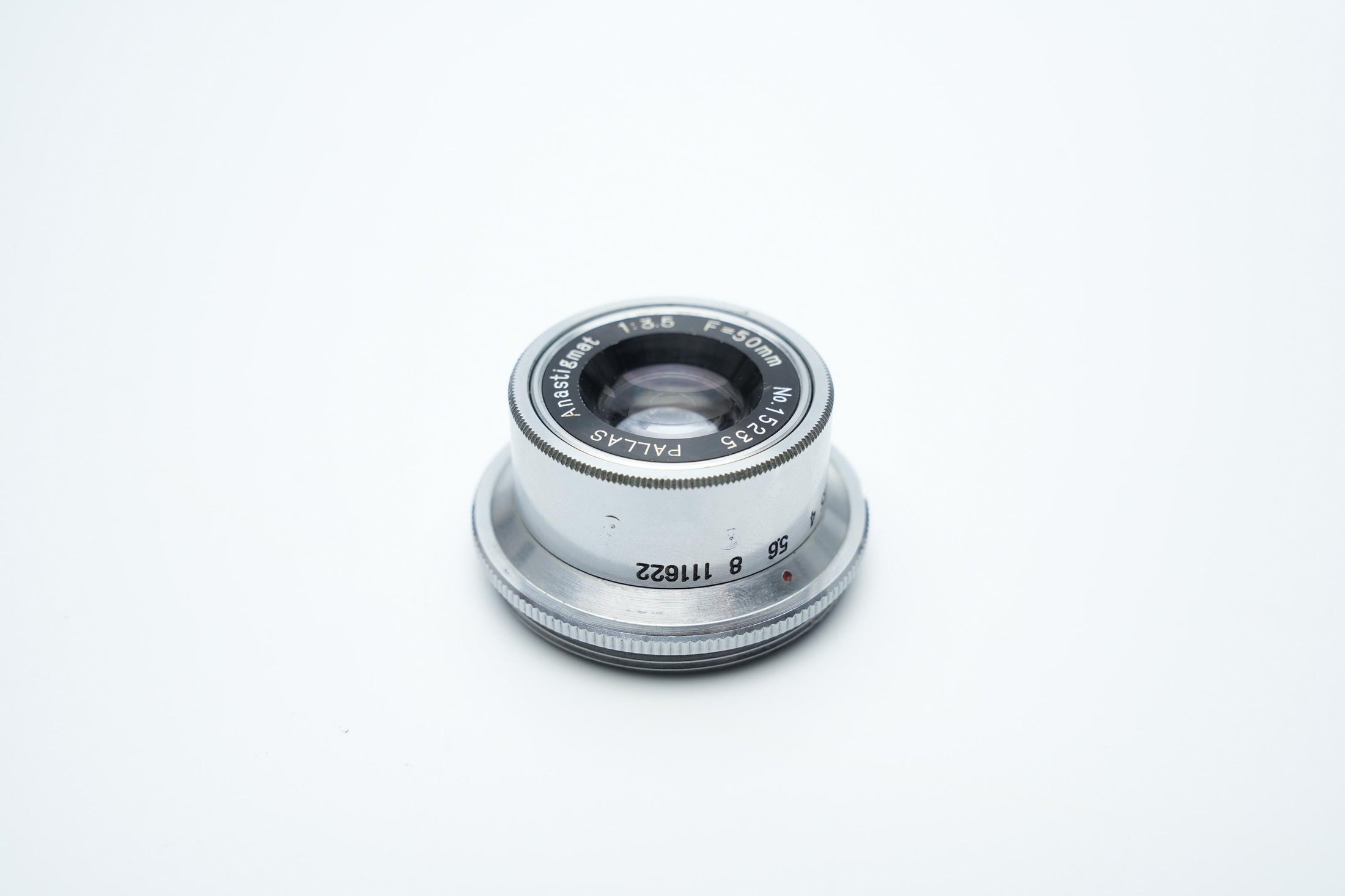 Vintage Pallas Anastigmat 50mm F3.5 Lens - Zeldzaam en Elegant Ontwerp