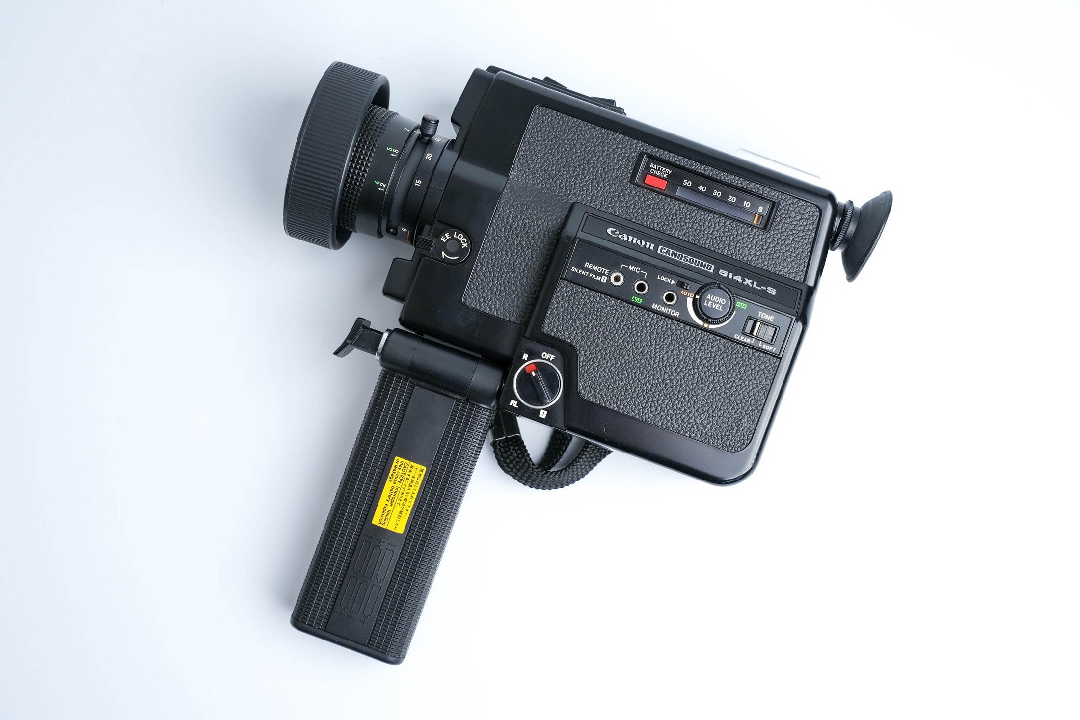 Canon 514 XL-S Super 8 – Volledig Werkende Vintage Filmcamera met Leren Hoes