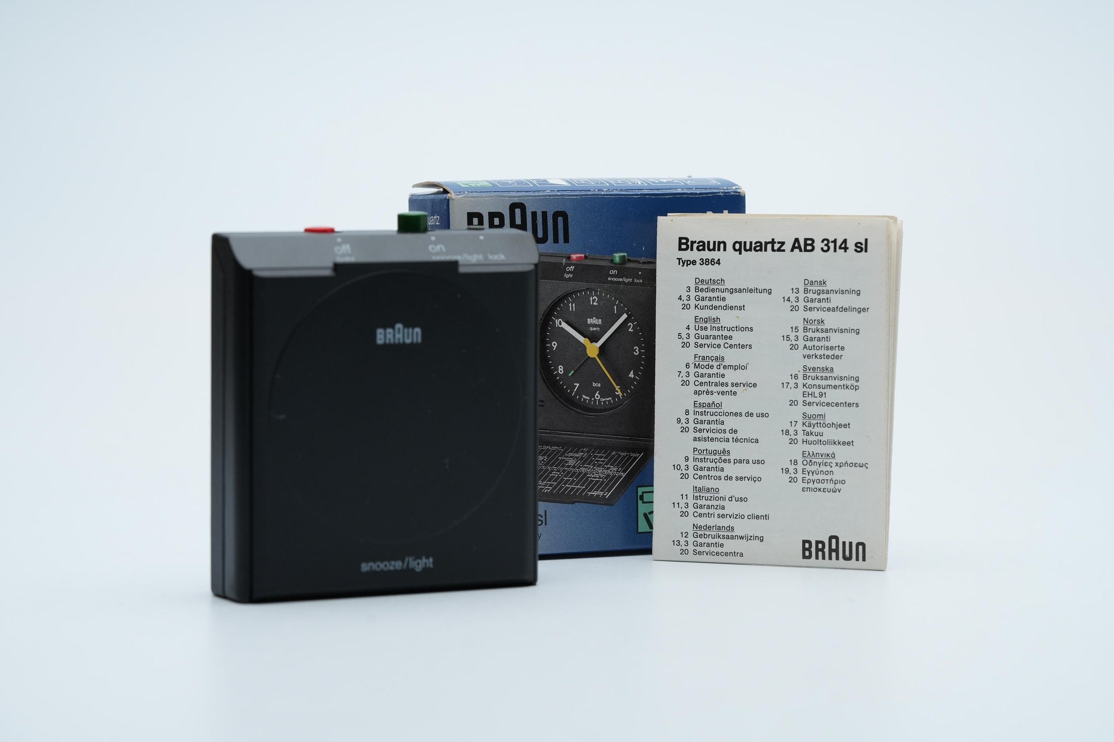 Braun AB 314 SL Quartz Reisklok – Exclusieve ABN Amro Uitgave, Made in Germany by Unseend