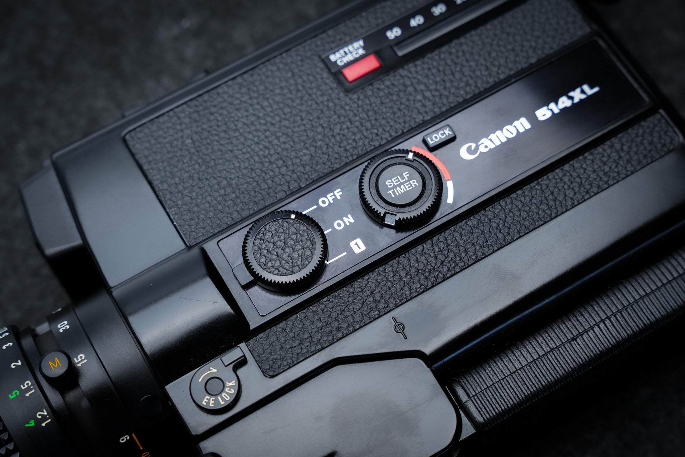 Canon 514XL Super 8 Filmcamera uit 1976 – Zwart – Compacte retro videocamera met zoomlens – Voor filmmakers, reizigers, verzamelaars