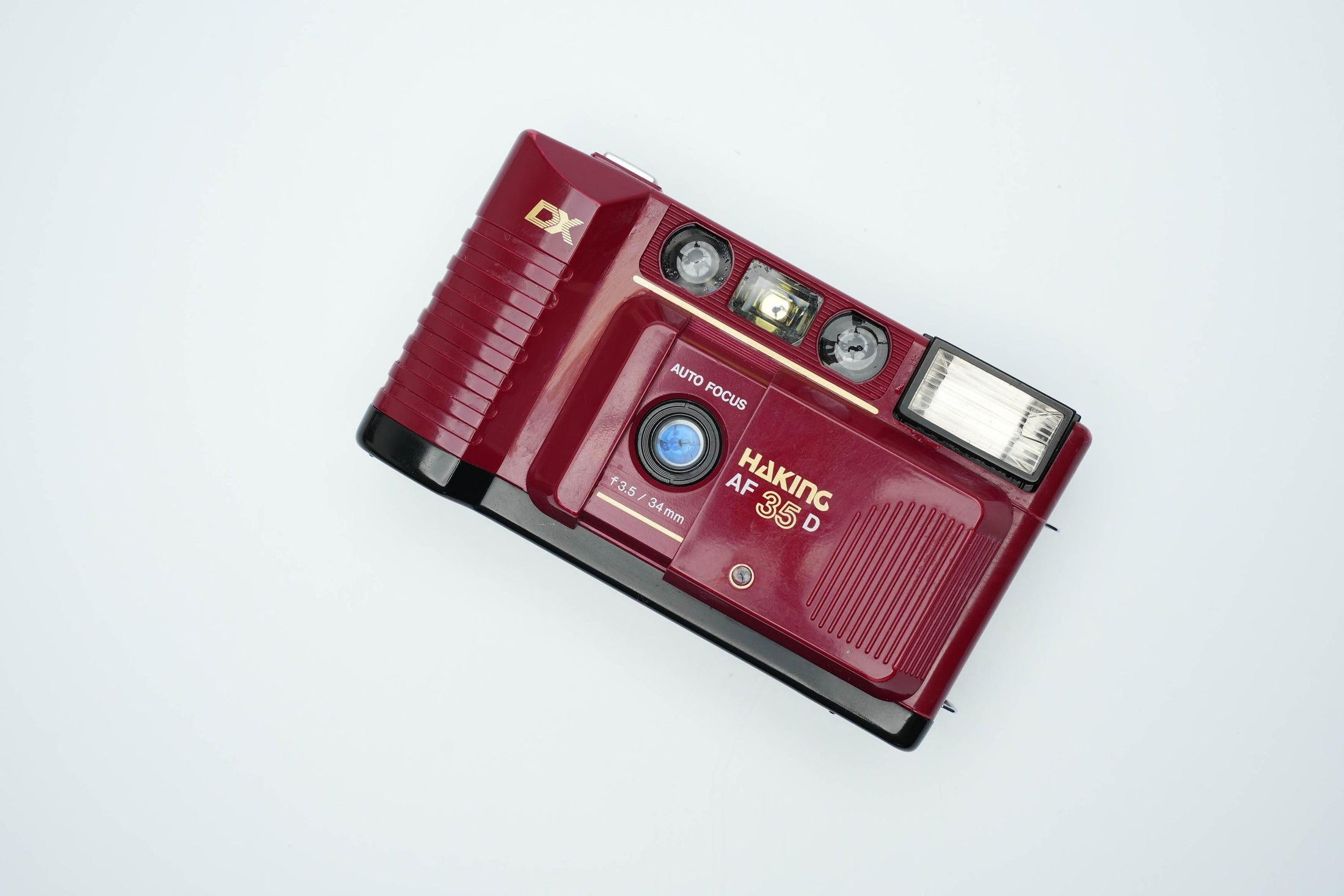 Halina AF 810 DX | Vintage 35mm Compact Camera in Diep Rood | Werkend en in Mooie Staat