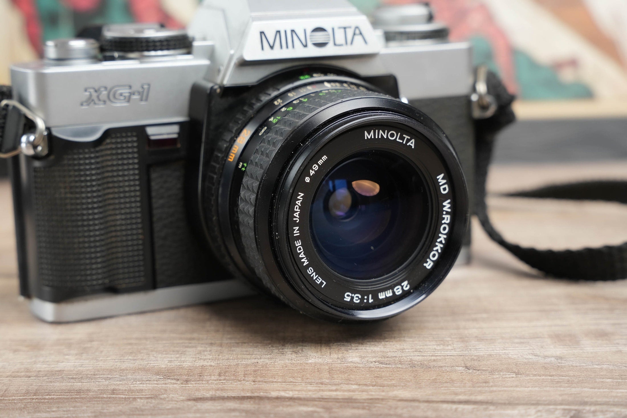 Minolta XG-1 + MD 28mm f3.5 lens - vintage SLR camera